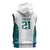 Custom New Zealand Aotearoa Sleeveless Zip Hoodie Green Maori Paua Shell Indigenous - Polynesian Pride