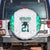 Custom New Zealand Aotearoa Spare Tire Cover Green Maori Paua Shell Indigenous - Polynesian Pride