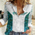 Custom New Zealand Aotearoa Women Casual Shirt Green Maori Paua Shell Indigenous - Polynesian Pride