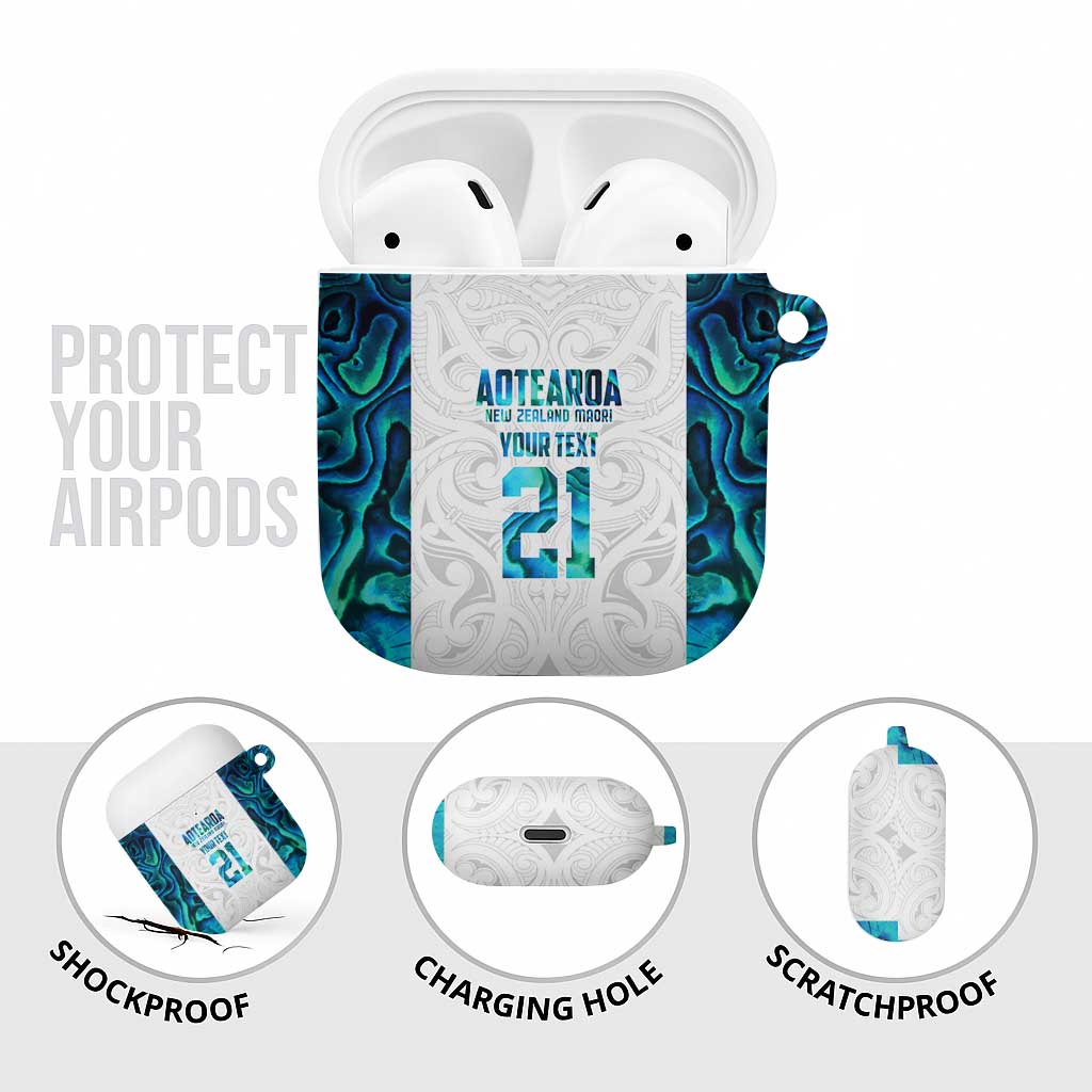 Custom New Zealand Aotearoa AirPods Case Maori Paua Shell Indigenous - Polynesian Pride