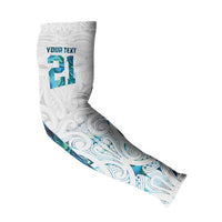 Custom New Zealand Aotearoa Arm Sleeves Maori Paua Shell Indigenous - Polynesian Pride