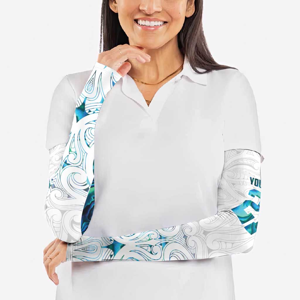 Custom New Zealand Aotearoa Arm Sleeves Maori Paua Shell Indigenous - Polynesian Pride