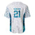 Custom New Zealand Aotearoa Baseball Jersey Maori Paua Shell Indigenous - Polynesian Pride