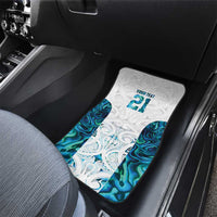 Custom New Zealand Aotearoa Car Mats Maori Paua Shell Indigenous - Polynesian Pride