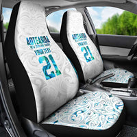 Custom New Zealand Aotearoa Car Seat Cover Maori Paua Shell Indigenous - Polynesian Pride