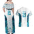 Custom New Zealand Aotearoa Couples Matching Off Shoulder Maxi Dress and Hawaiian Shirt Maori Paua Shell Indigenous - Polynesian Pride