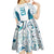 Custom New Zealand Aotearoa Kid Short Sleeve Dress Maori Paua Shell Indigenous - Polynesian Pride