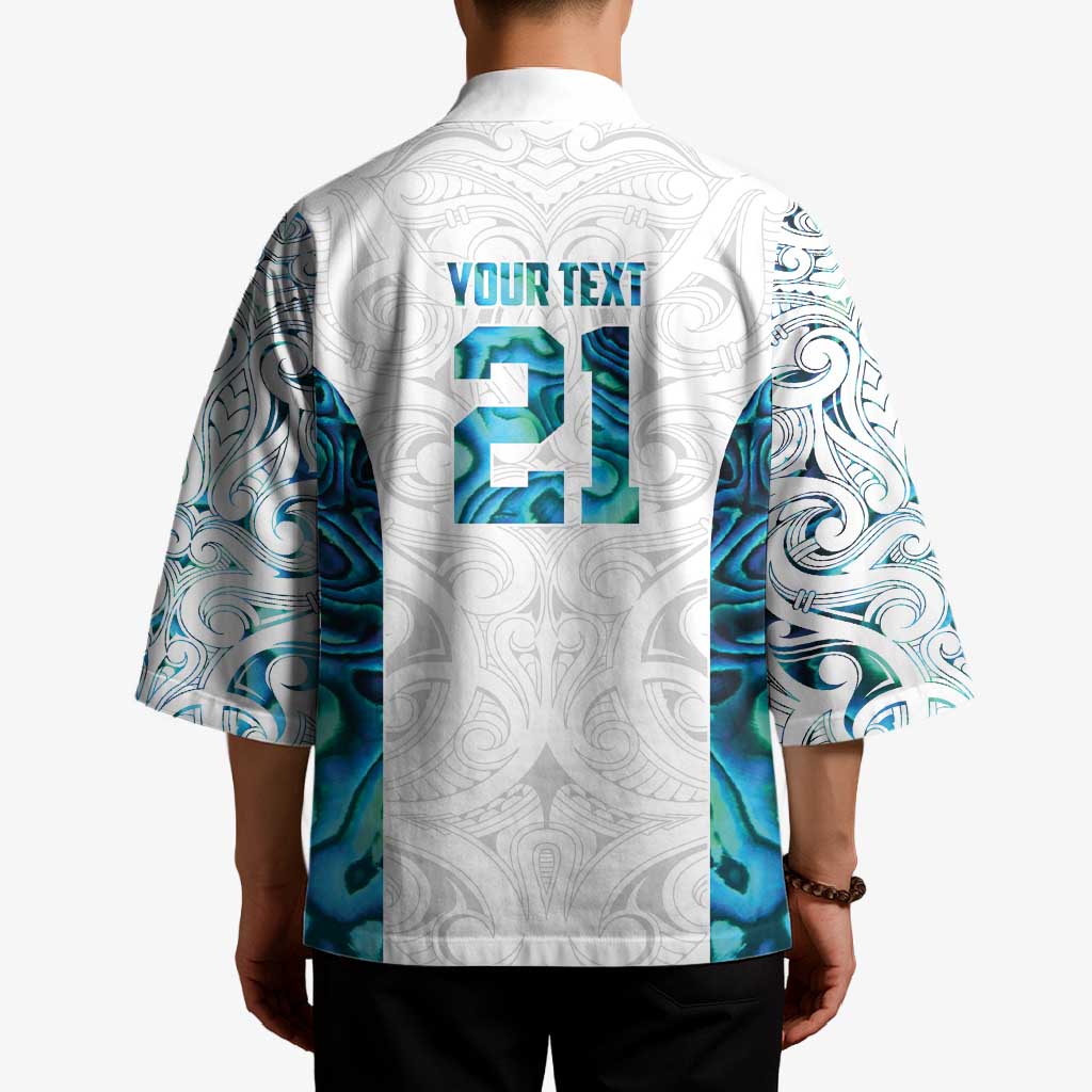 Custom New Zealand Aotearoa Kimono Maori Paua Shell Indigenous - Polynesian Pride