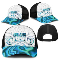 New Zealand Aotearoa Mesh Trucker Cap Maori Papua Shell Indigenous - Polynesian Pride