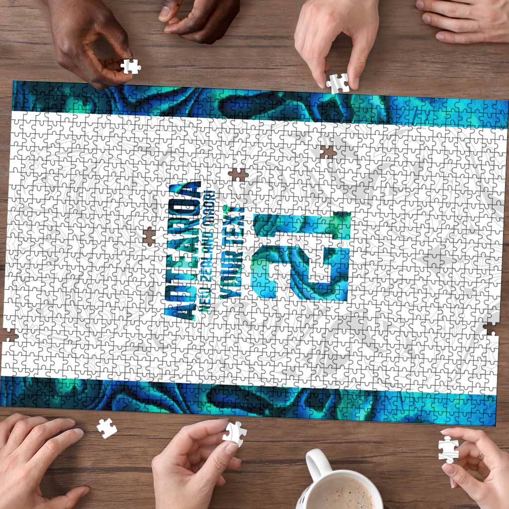 Custom New Zealand Aotearoa Puzzle Maori Paua Shell Indigenous - Polynesian Pride