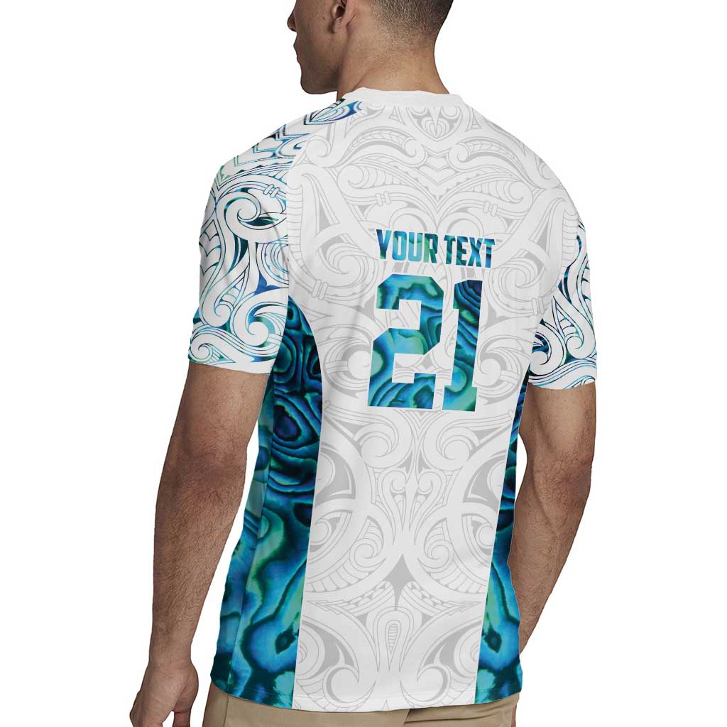 Custom New Zealand Aotearoa Rugby Jersey Maori Paua Shell Indigenous - Polynesian Pride