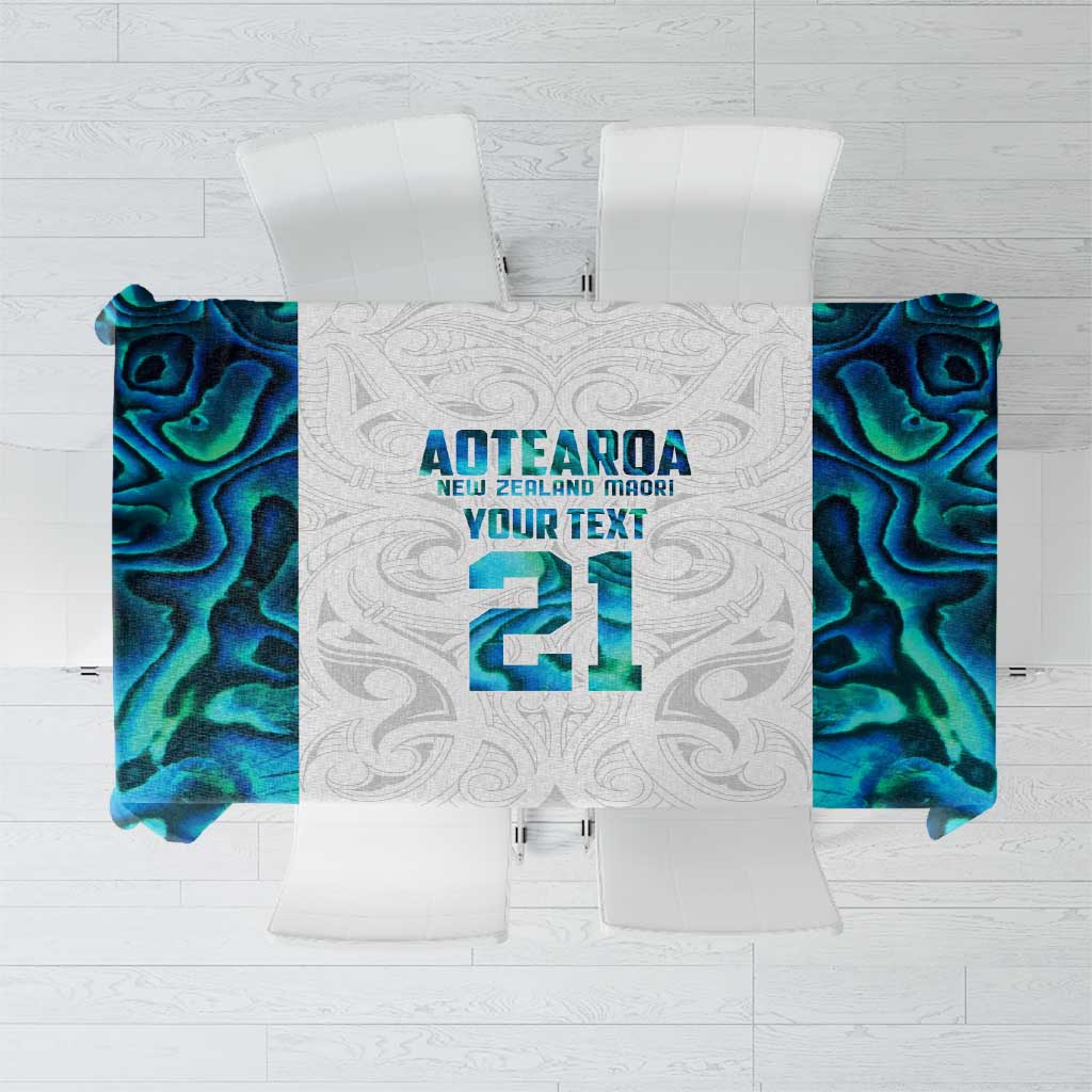 Custom New Zealand Aotearoa Tablecloth Maori Paua Shell Indigenous - Polynesian Pride