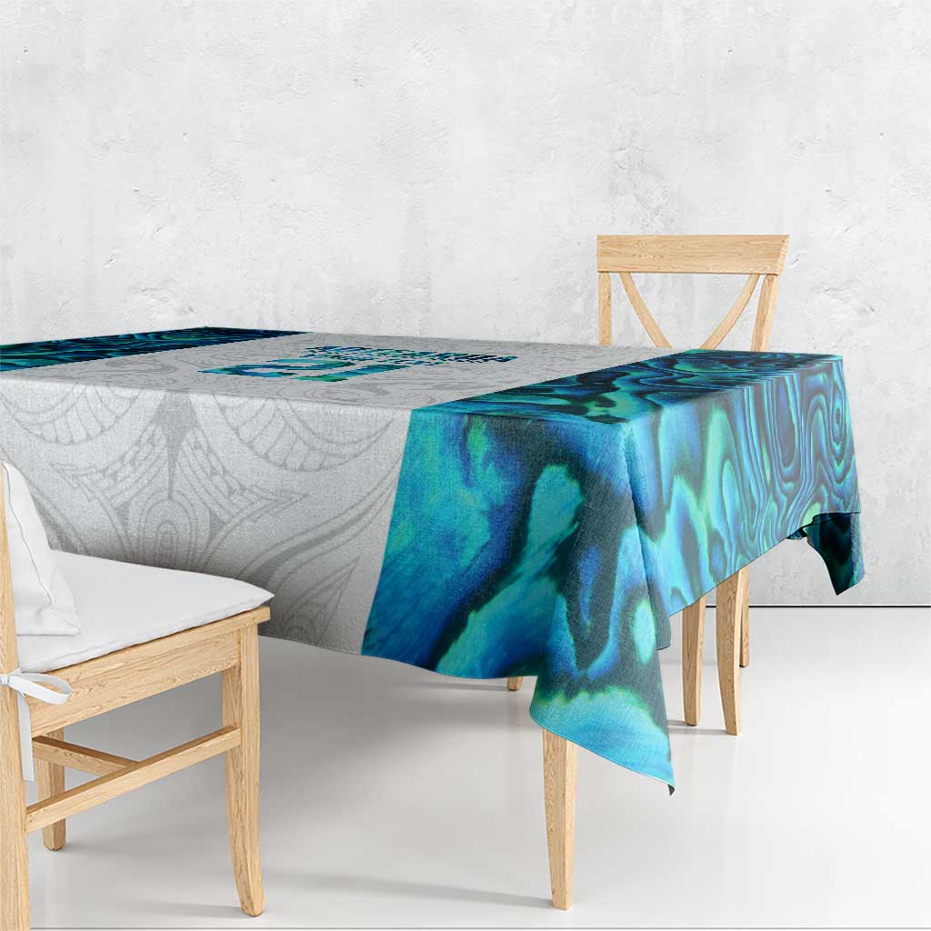 Custom New Zealand Aotearoa Tablecloth Maori Paua Shell Indigenous - Polynesian Pride