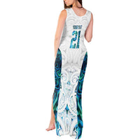 Custom New Zealand Aotearoa Tank Maxi Dress Maori Paua Shell Indigenous - Polynesian Pride