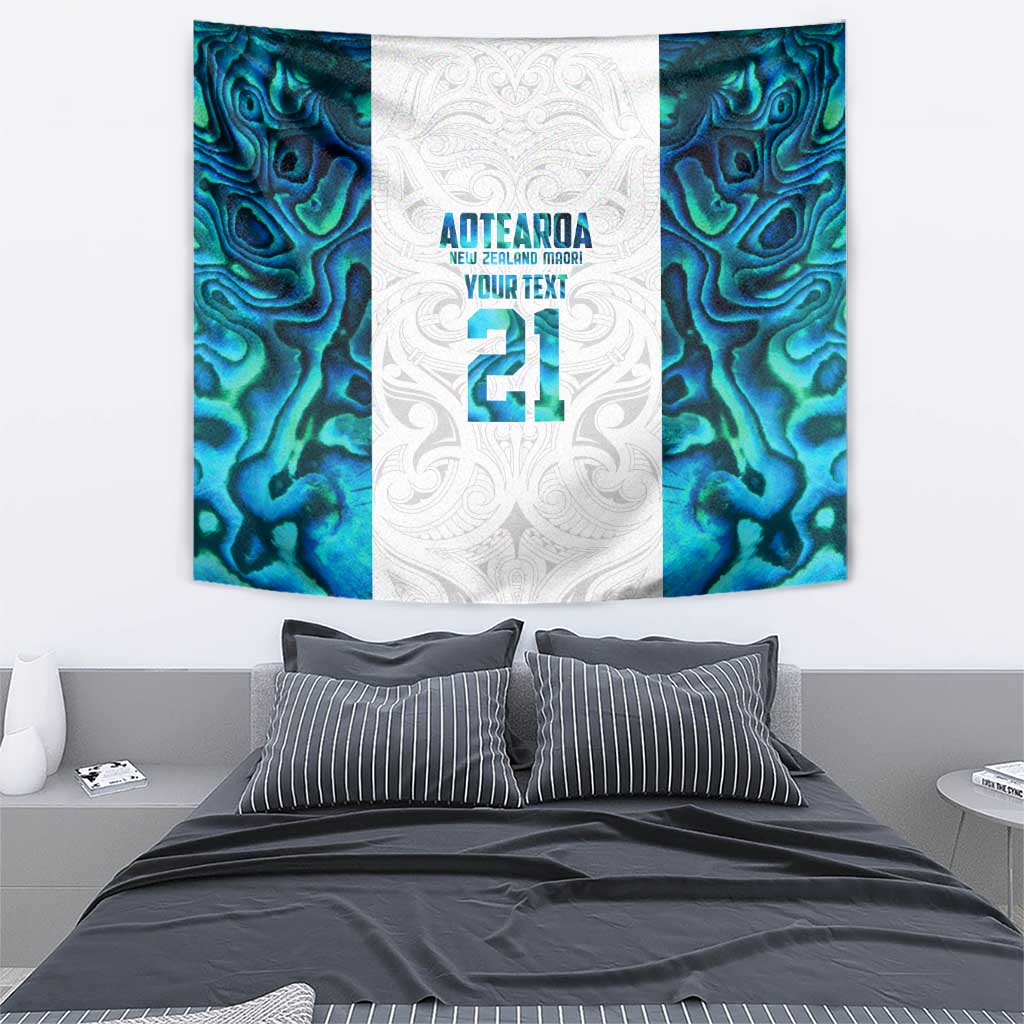 Custom New Zealand Aotearoa Tapestry Maori Paua Shell Indigenous - Polynesian Pride