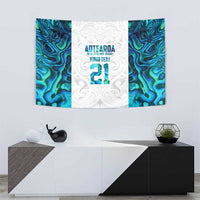 Custom New Zealand Aotearoa Tapestry Maori Paua Shell Indigenous - Polynesian Pride