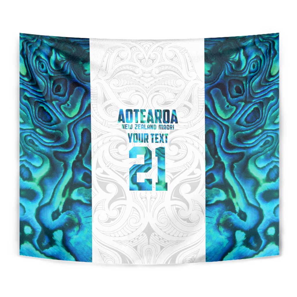 Custom New Zealand Aotearoa Tapestry Maori Paua Shell Indigenous - Polynesian Pride