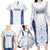 Custom New Zealand Aotearoa Family Matching Long Sleeve Bodycon Dress and Hawaiian Shirt Purple Maori Paua Shell Indigenous - Polynesian Pride