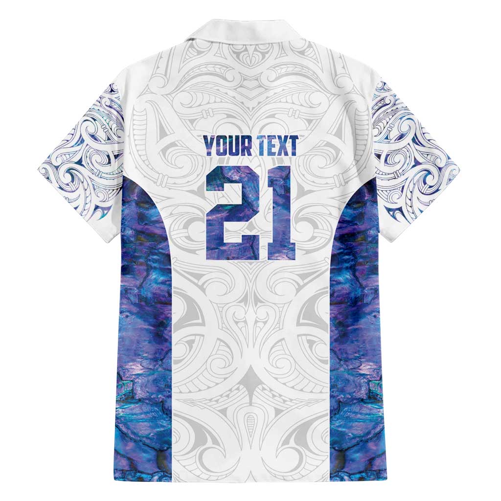 Custom New Zealand Aotearoa Family Matching Long Sleeve Bodycon Dress and Hawaiian Shirt Purple Maori Paua Shell Indigenous LT9 - Polynesian Pride