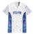 Custom New Zealand Aotearoa Family Matching Off Shoulder Short Dress and Hawaiian Shirt Purple Maori Paua Shell Indigenous - Polynesian Pride