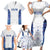 Custom New Zealand Aotearoa Family Matching Short Sleeve Bodycon Dress and Hawaiian Shirt Purple Maori Paua Shell Indigenous - Polynesian Pride