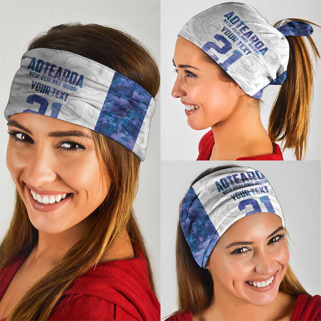 New Zealand Aotearoa Neck Gaiter Purple Maori Paua Shell Indigenous LT9