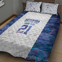 Custom New Zealand Aotearoa Quilt Bed Set Purple Maori Paua Shell Indigenous - Polynesian Pride