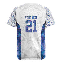 Custom New Zealand Aotearoa Rugby Jersey Purple Maori Paua Shell Indigenous - Polynesian Pride