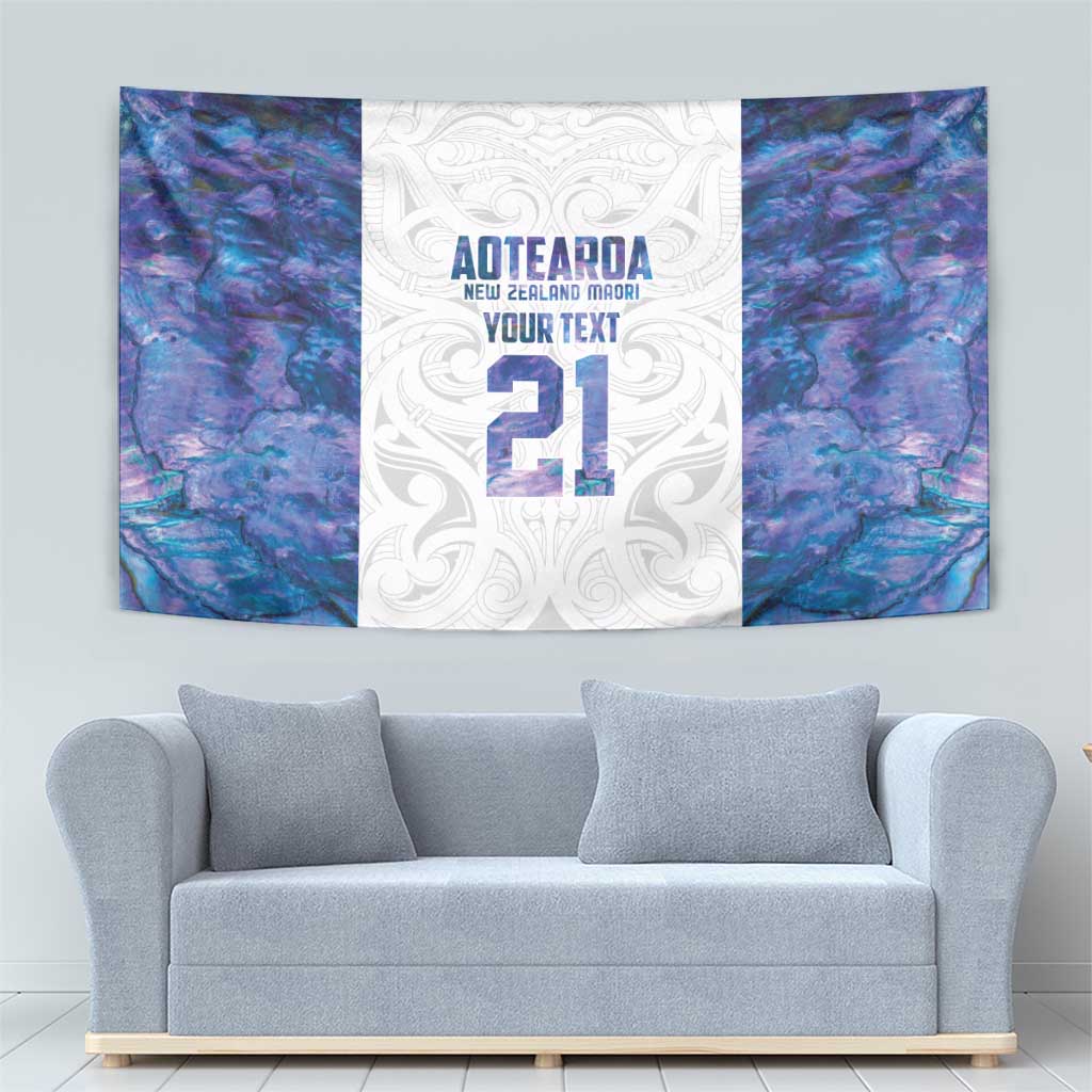 Custom New Zealand Aotearoa Tapestry Purple Maori Paua Shell Indigenous - Polynesian Pride