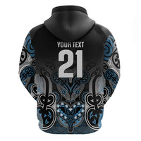 World Cricket Custom New Zealand Hoodie Kia kaha nga Potae Pango LT9 - Polynesian Pride