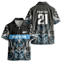 World Cricket Custom New Zealand Kid Hawaiian Shirt Kia kaha nga Potae Pango LT9 - Polynesian Pride