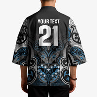 World Cricket Custom New Zealand Kimono Kia kaha nga Potae Pango LT9 - Polynesian Pride
