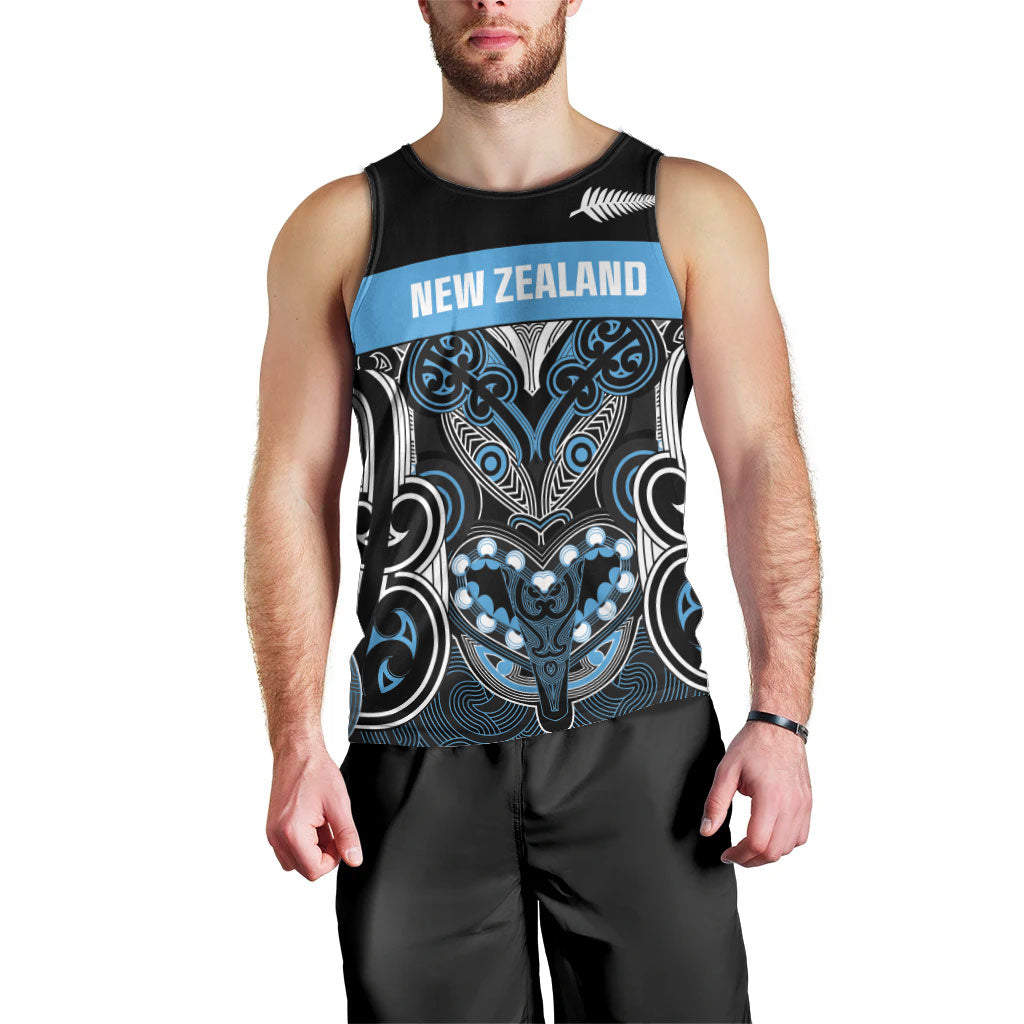 World Cricket Custom New Zealand Men Tank Top Kia kaha nga Potae Pango LT9 - Polynesian Pride