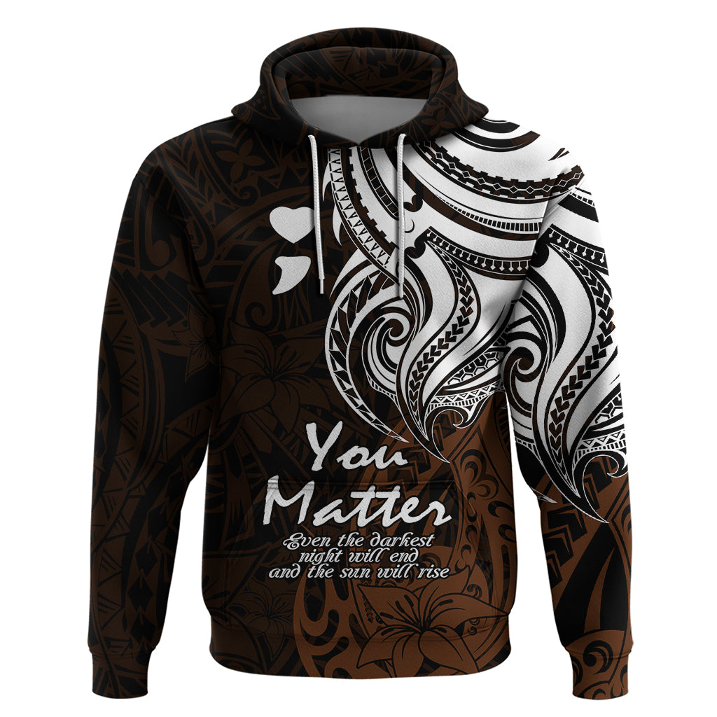 Your Matter Suicide Prevention Hoodie Gold Polynesian Tribal LT9 Gold - Polynesian Pride