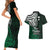 Your Matter Suicide Prevention Couples Matching Short Sleeve Bodycon Dress and Hawaiian Shirt Green Polynesian Tribal LT9 - Polynesian Pride