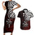 Your Matter Suicide Prevention Couples Matching Short Sleeve Bodycon Dress and Hawaiian Shirt Red Polynesian Tribal LT9 Red - Polynesian Pride