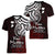 Your Matter Suicide Prevention Women V Neck T Shirt Red Polynesian Tribal LT9 - Polynesian Pride