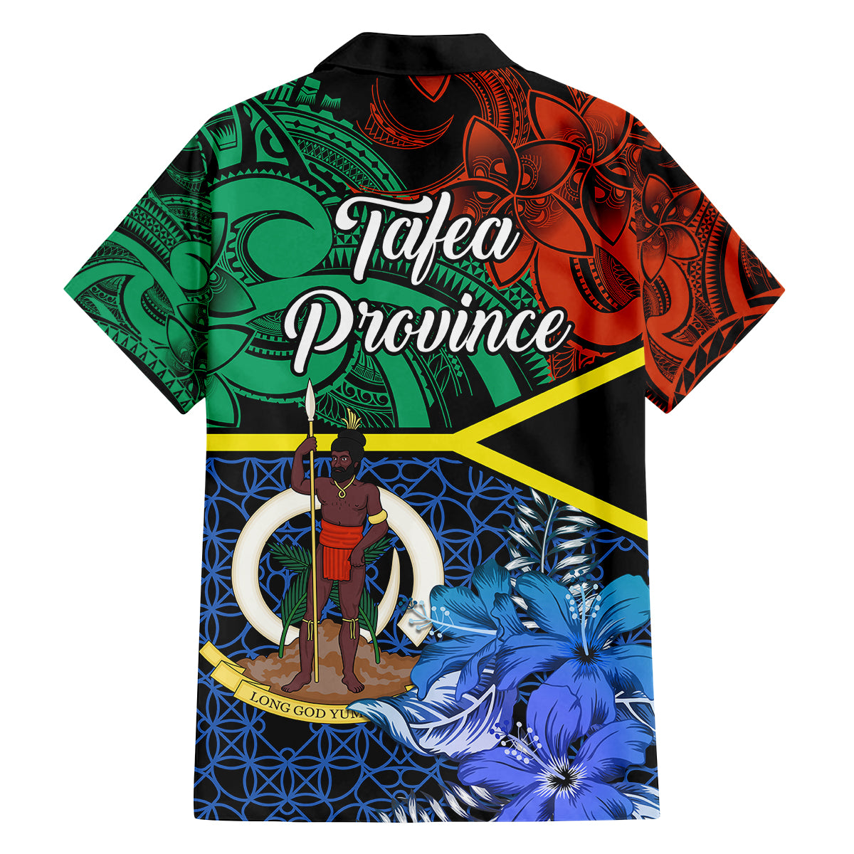 tafea-day-family-matching-tank-maxi-dress-and-hawaiian-shirt-vanuatu-sand-drawing-with-polynesian-pattern