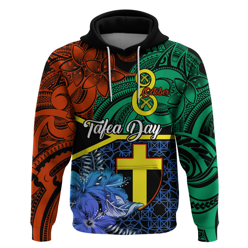 Tafea Day Hoodie Vanuatu Sand Drawing With Polynesian Pattern LT9 Blue - Polynesian Pride