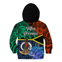 Tafea Day Kid Hoodie Vanuatu Sand Drawing With Polynesian Pattern LT9 - Polynesian Pride