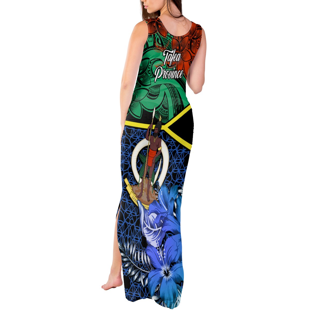 tafea-day-tank-maxi-dress-vanuatu-sand-drawing-with-polynesian-pattern