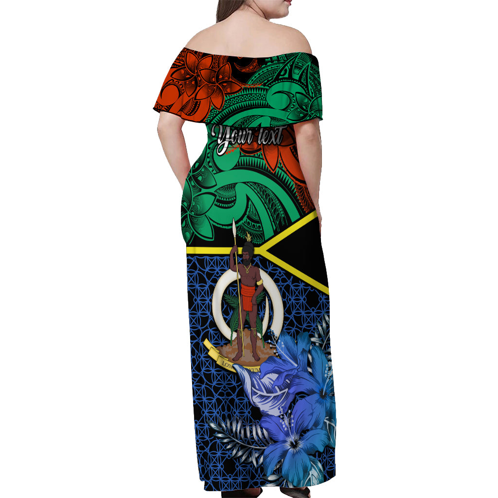 personalised-tafea-day-off-shoulder-maxi-dress-vanuatu-sand-drawing-with-polynesian-pattern