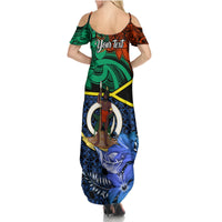 personalised-tafea-day-summer-maxi-dress-vanuatu-sand-drawing-with-polynesian-pattern