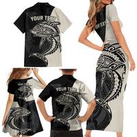 personalised-polynesia-fishing-family-matching-short-sleeve-bodycon-dress-and-hawaiian-shirt-with-maori-hei-matau-fish-hook-gold-art