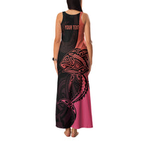 personalised-polynesia-fishing-family-matching-tank-maxi-dress-and-hawaiian-shirt-with-maori-hei-matau-fish-hook-pink-art