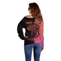 personalised-polynesia-fishing-off-shoulder-sweater-with-maori-hei-matau-fish-hook-pink-art