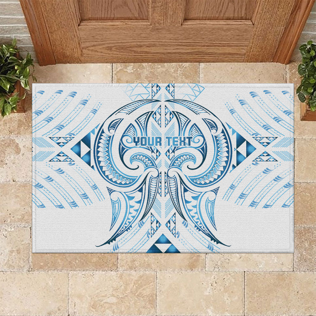 Maori Rugby Custom Ngaru Mangopare Rubber Doormat Kahui Whetu Niho Taniwha Motif LT9 Galaxy - Polynesian Pride