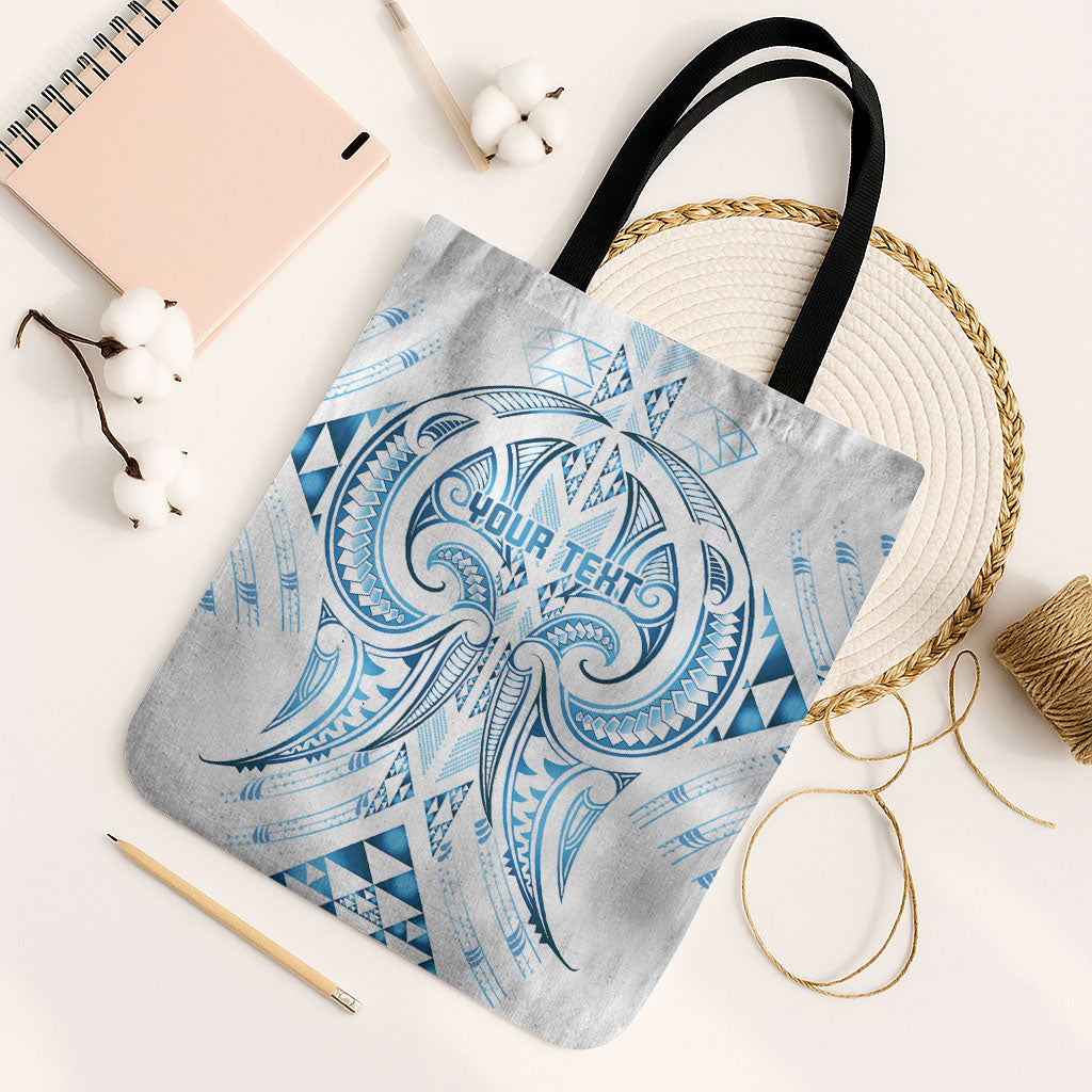 Maori Rugby Custom Ngaru Mangopare Tote Bag Kahui Whetu Niho Taniwha Motif LT9 Black Strap One Size Galaxy - Polynesian Pride