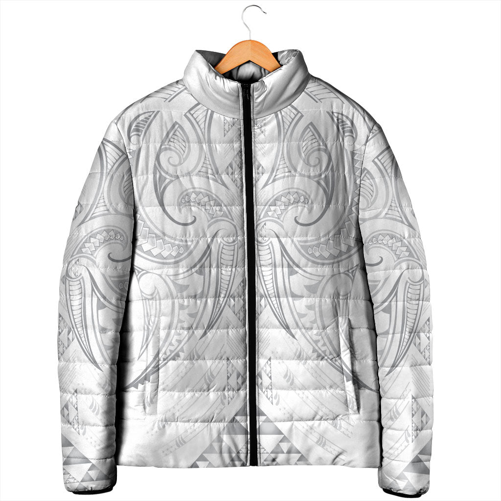 Maori Rugby Custom Ngaru Mangopare Padded Jacket Kiwikiwi Niho Taniwha Motif LT9 - Polynesian Pride