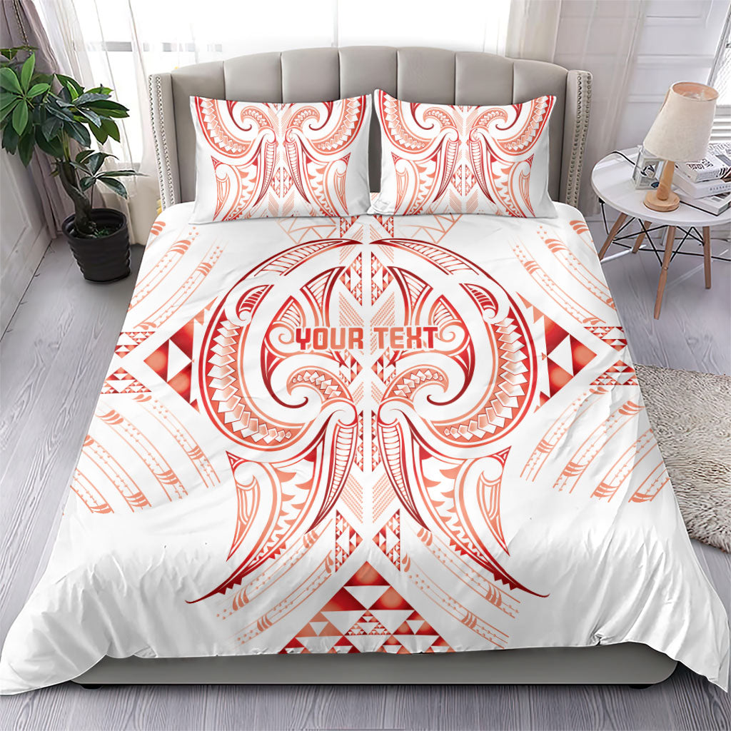 Maori Rugby Custom Ngaru Mangopare Bedding Set Whero Niho Taniwha Motif LT9 - Polynesian Pride